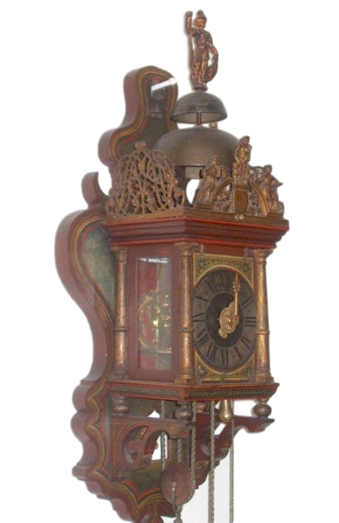 An extremely rare poor man' s Zaanlander clock. Holland c.a. 1690.